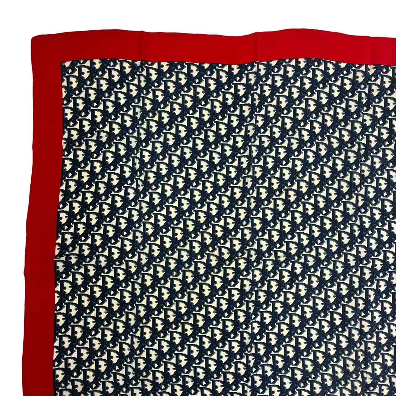 美品 Christian Dior クリスチャン ディオール トロッター柄 シルク