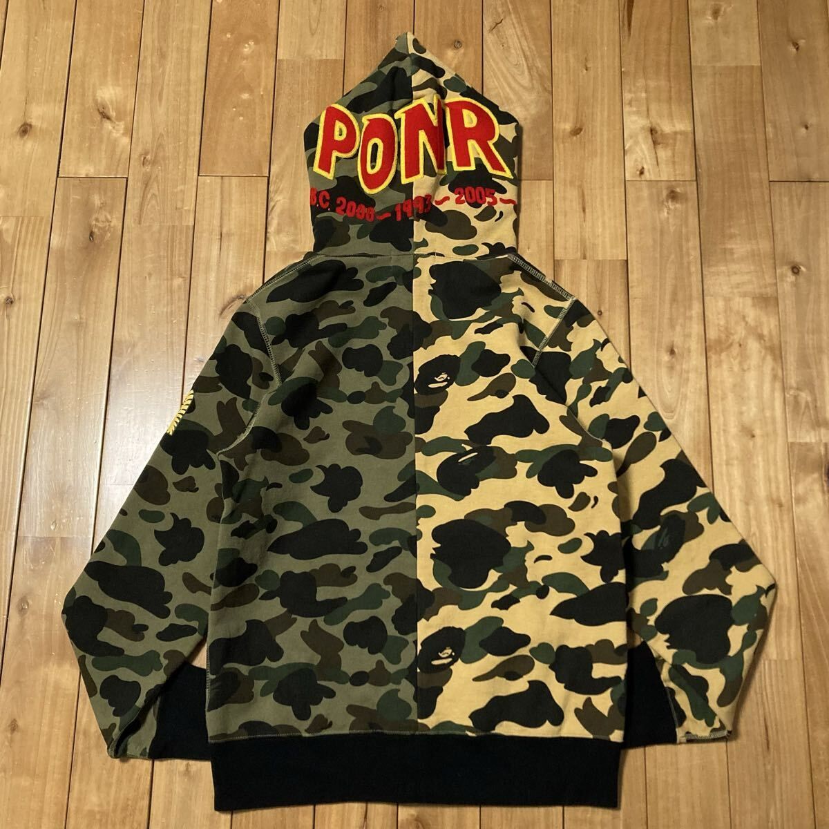 1st camo シャーク パーカー Mサイズ shark full zip hoodie a bathing