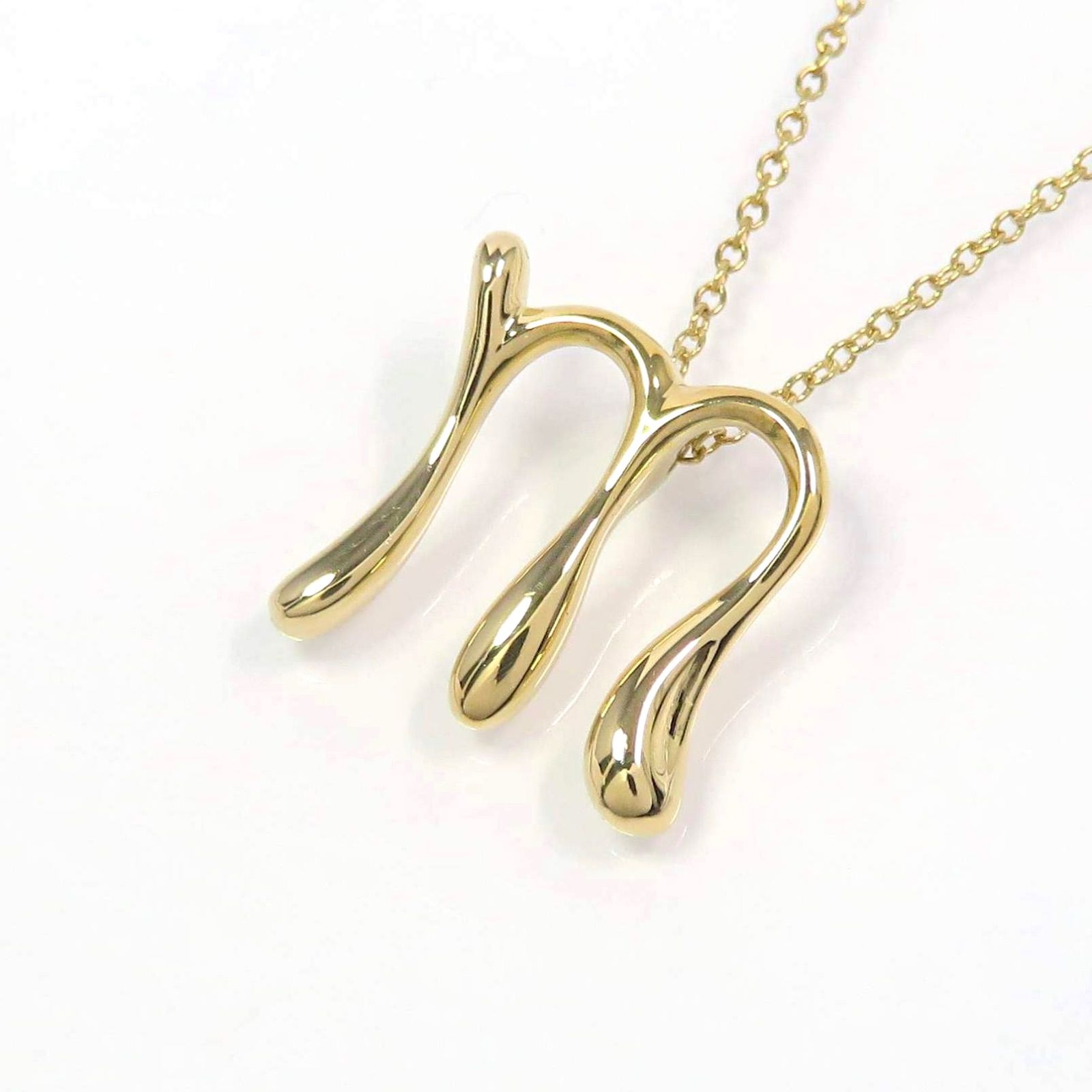 TIFFANY&Co ティファニー 750 アルファベット レター イニシャルm