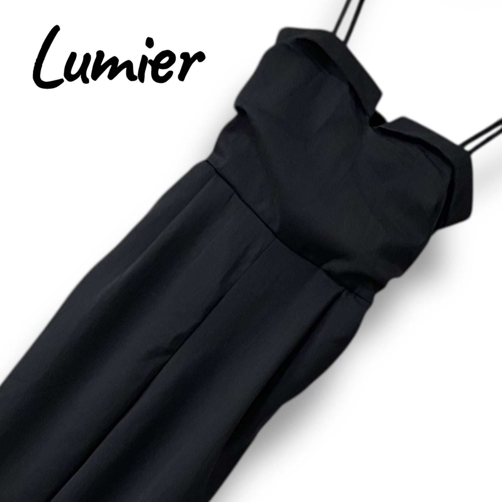 Lumier リュミエ ブラック サロペット オールインワン レディース
