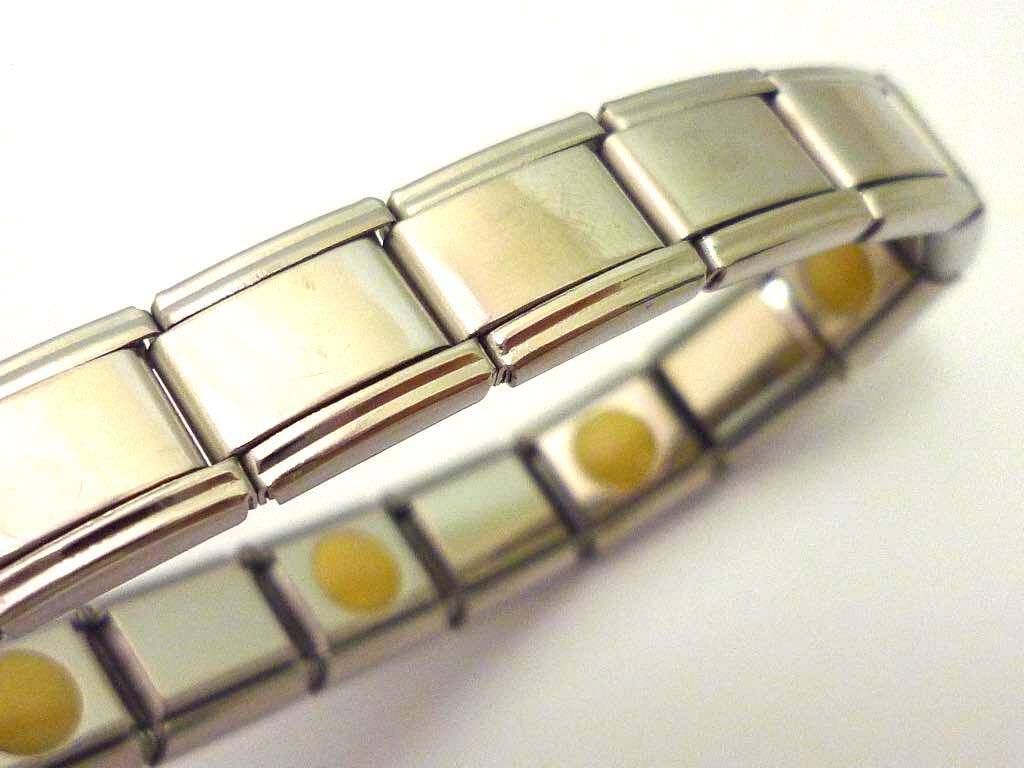 レダシルマ ブレスレット ロゴ Leda SILMA ゲルマニウム シルバー