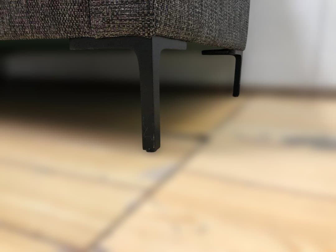 ADAL アダル L字カウチソファ 左カウチ グレー ファブリック 業務用