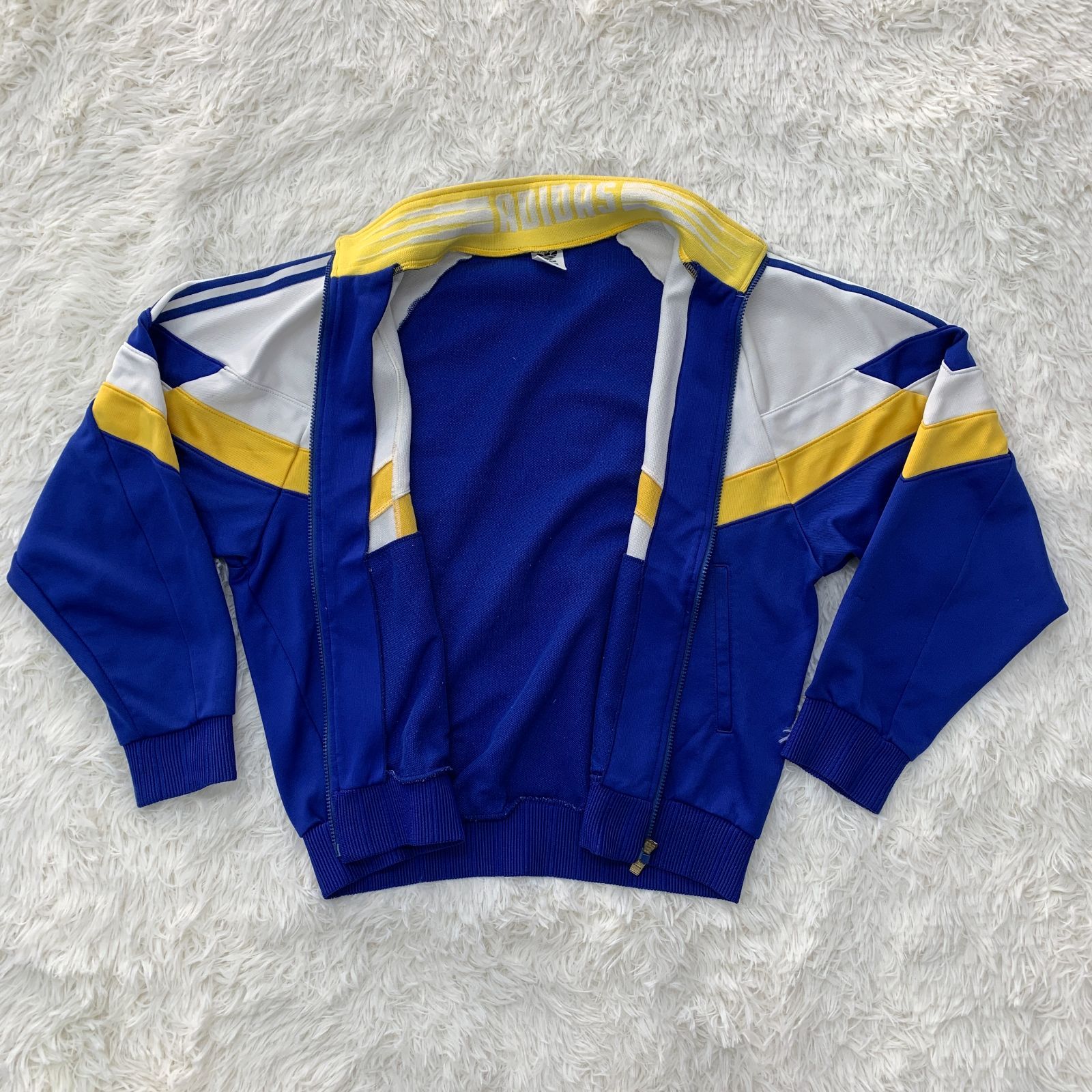 adidas アディダス トラックジャケット ／メンズ M～L相当 ブルー 短丈 
