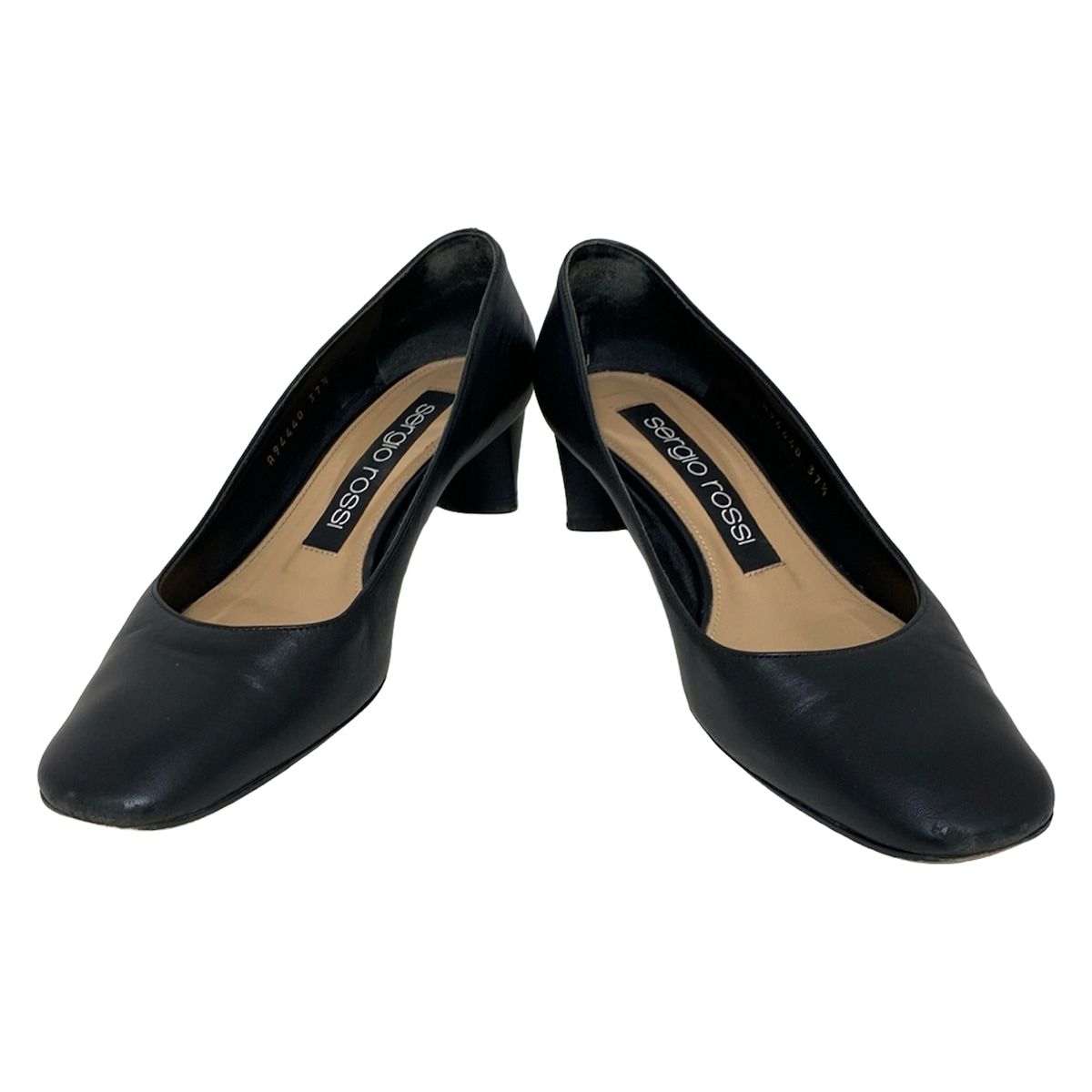 sergio rossi(セルジオロッシ) パンプス 371/2 レディース - 黒 レザー