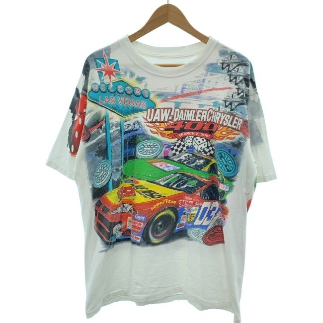 Tシャツ　00s vintage　00年代　OLD　半袖　トップス　クルーネック　レーシング　オーバーサイズ　古着　/1953