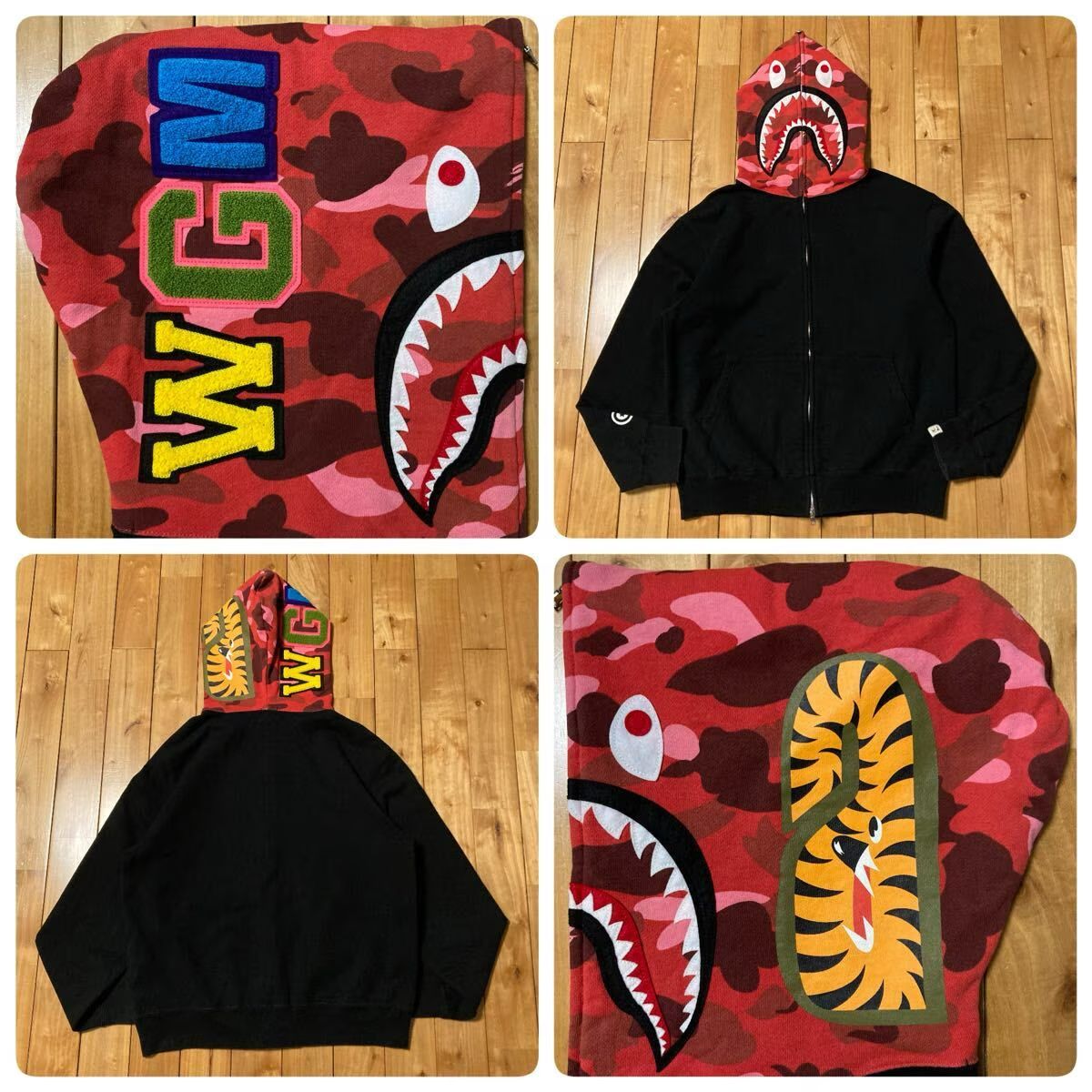 ☆NFS限定☆Pharrell Camo シャーク パーカー Mサイズ shark full zip