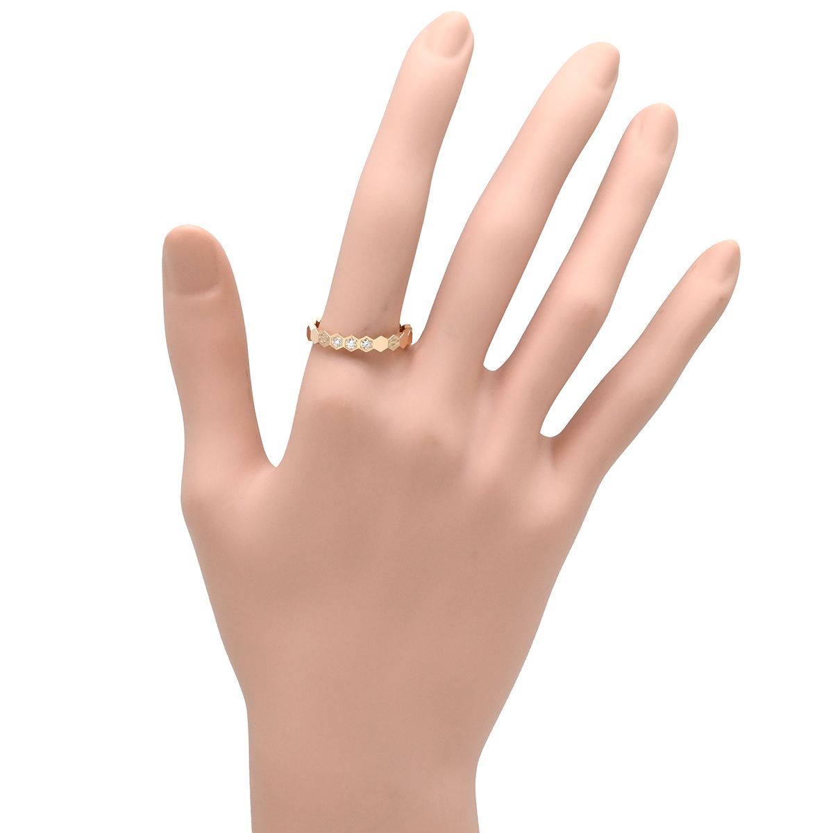 ショーメ CHAUMET リング 指輪 ビー ドゥ ショーメ ダイヤ3石 ピンク