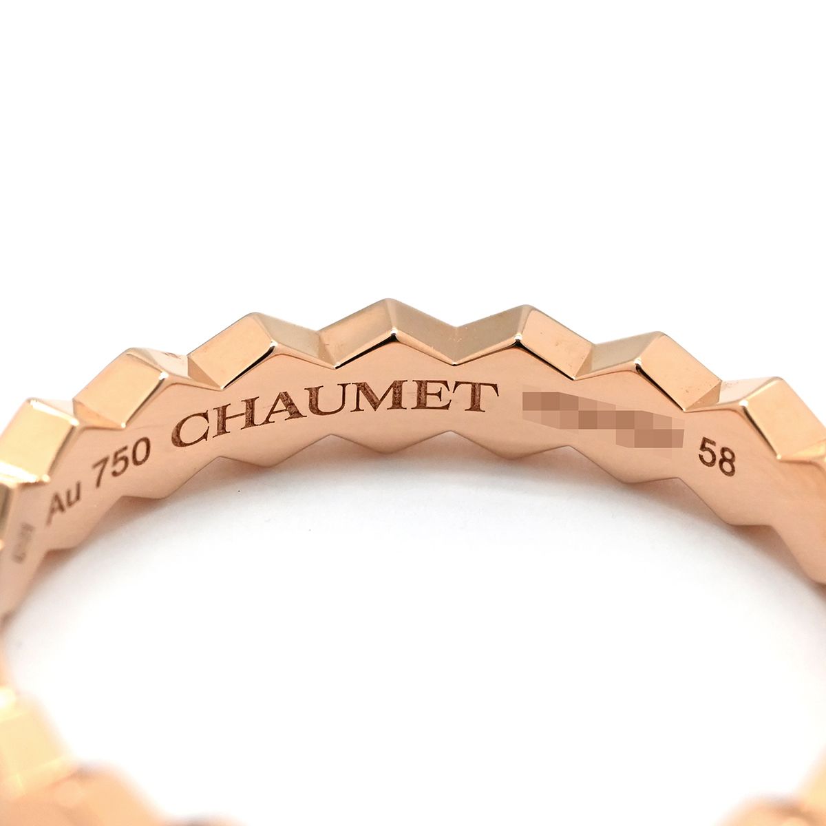 ショーメ CHAUMET リング 指輪 ビー ドゥ ショーメ ダイヤ3石 ピンク