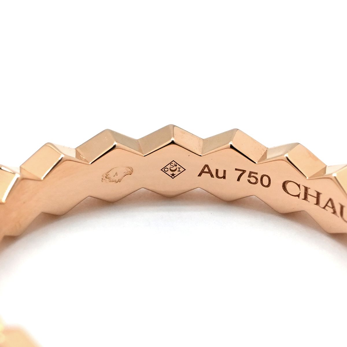 ショーメ CHAUMET リング 指輪 ビー ドゥ ショーメ ダイヤ3石 ピンク