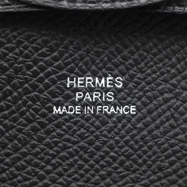エルメス HERMES コインケース バスティア ヴォーエプソン ブラック