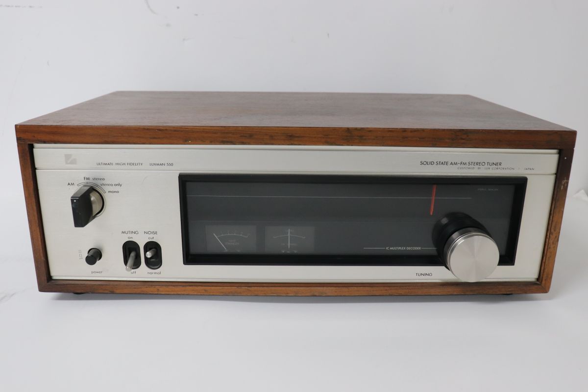 LUXMAN T-550 AMFMチューナー Luxman T-550 FM AM Tuner | Wooden Case | Vintage | Radio | Audio