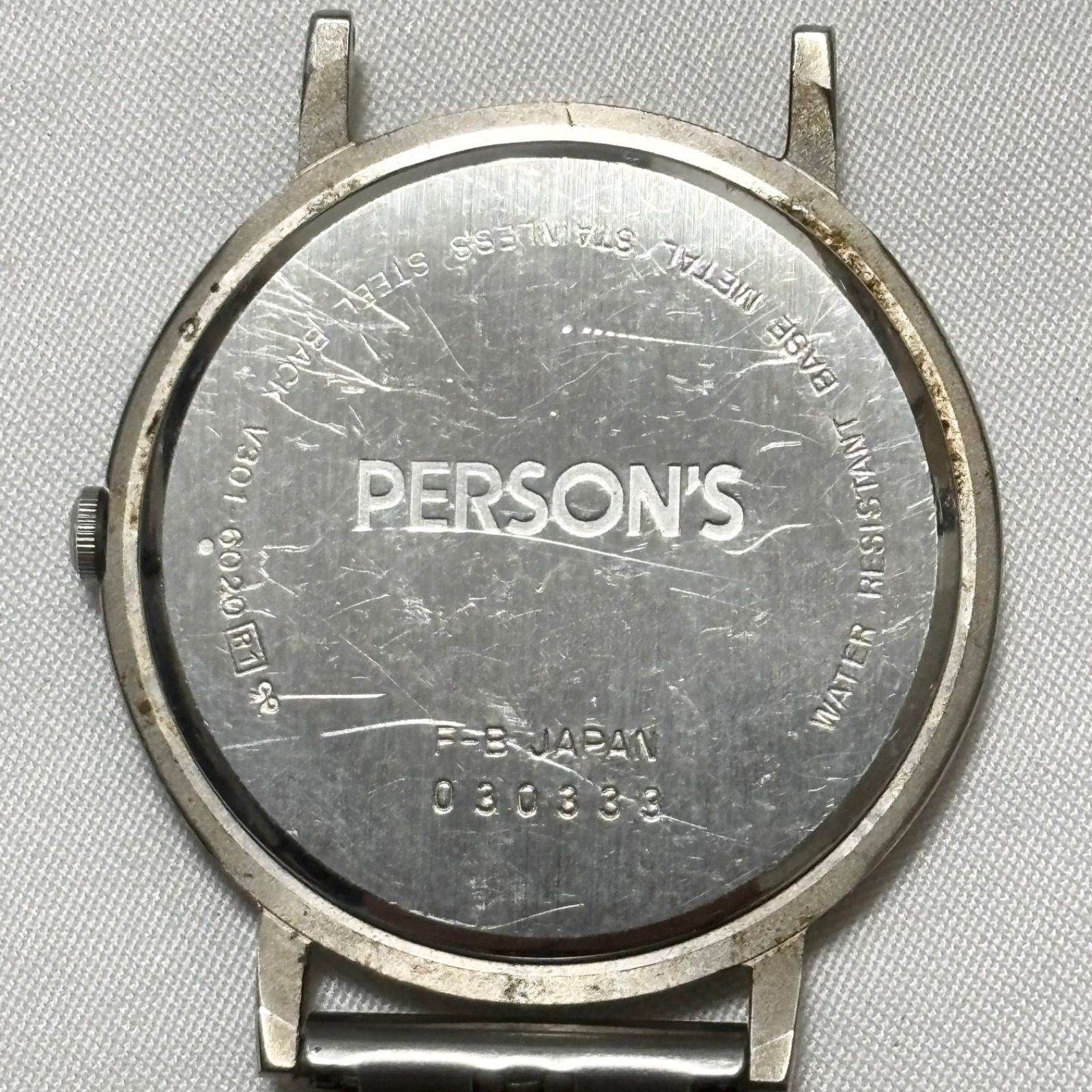 送料無料】PERSON'S/パーソンズ/V301-6020/クォーツ腕時計/ホワイト