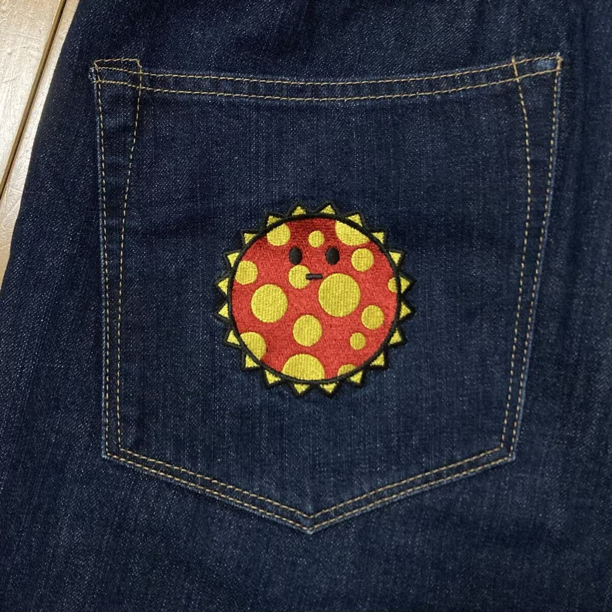 ☆XL☆ Cosmos Milo 刺繍 デニム ハーフパンツ a bathing ape BAPE