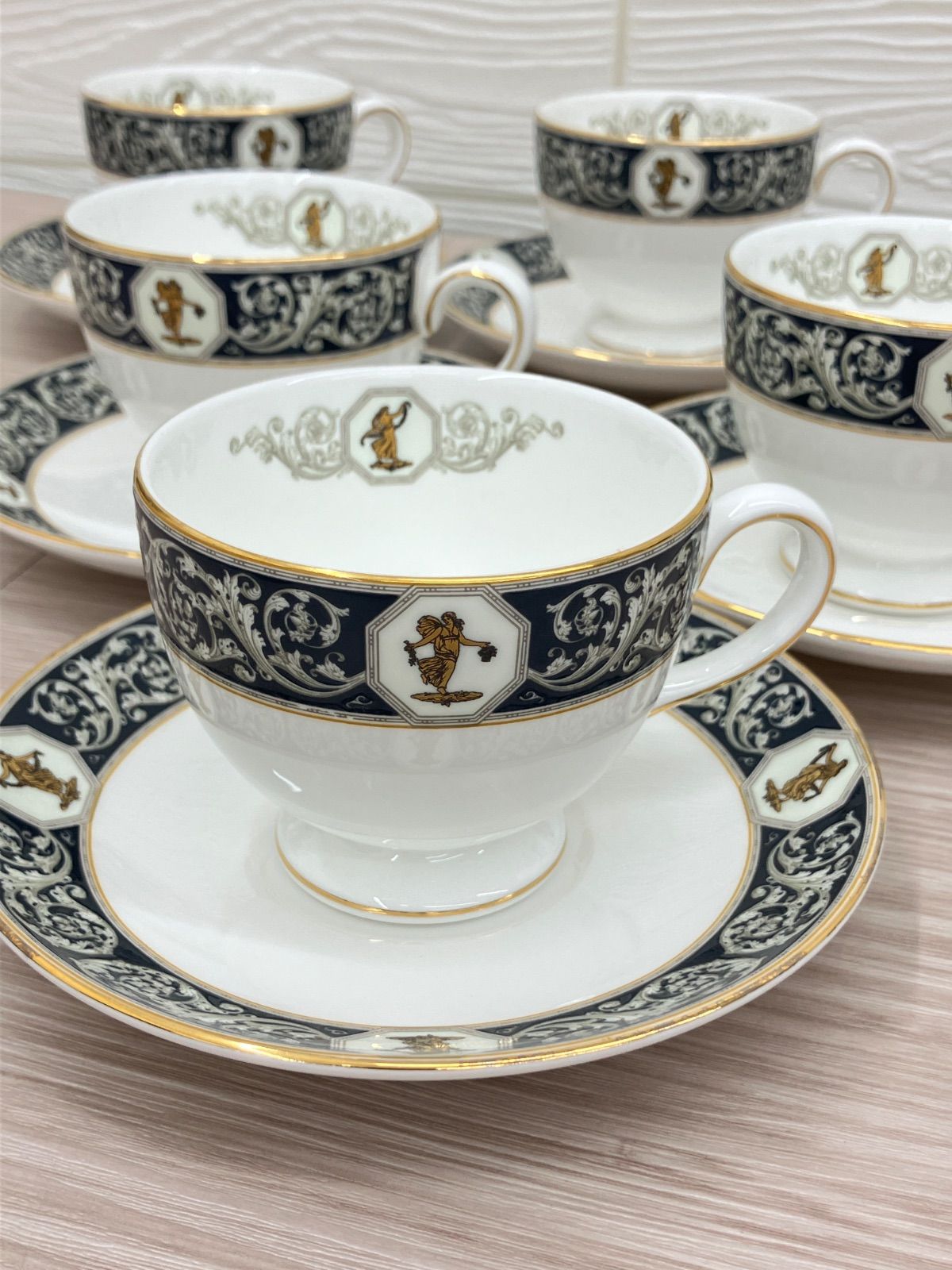 ウェッジウッド パルナシアン カップ-ソーサー 6客セット