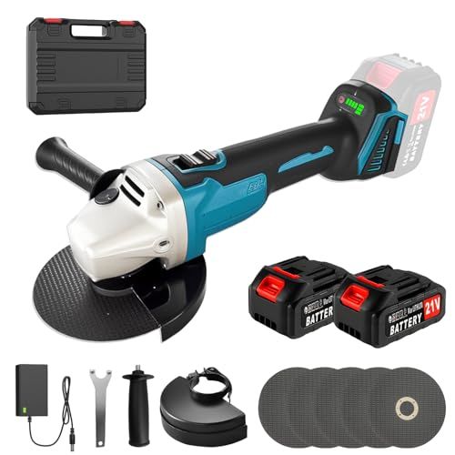 迅速に発送 充電式ディスクグラインダー 2000 mAhバッテリー 切断 研削 研磨 グラインダー サンダー 21 V対応 PSE認証 多機能 DIY|車整備|金属加工対応 日本語取扱説明書付き a 2887 87