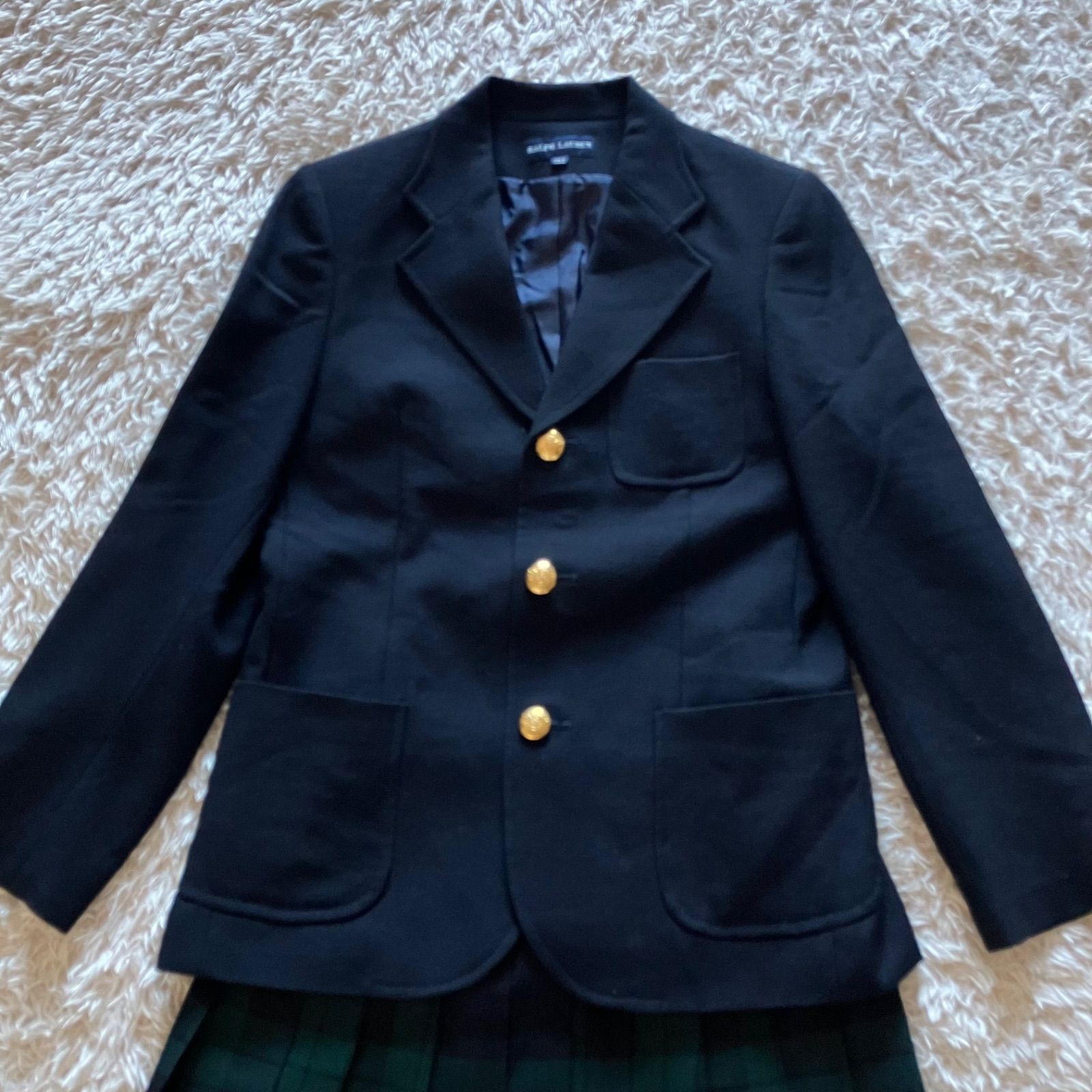 ラルフローレン セットアップ 卒服 女の子 紺ブレ プリーツ スカート