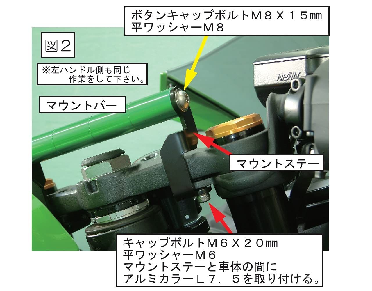 新品 ポッシュフェイス(POSH FAITH) バイク用品 マウントステー