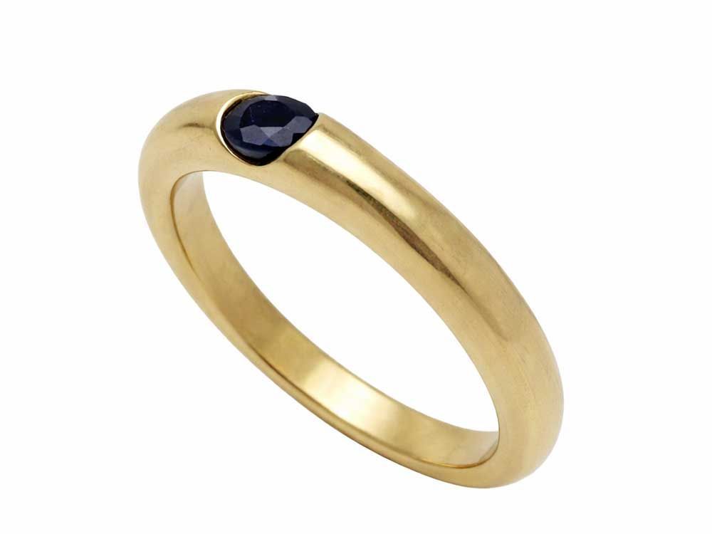サファイアリング K18 12号 Jewelry Sapphire0.29ct Ring - メルカリ