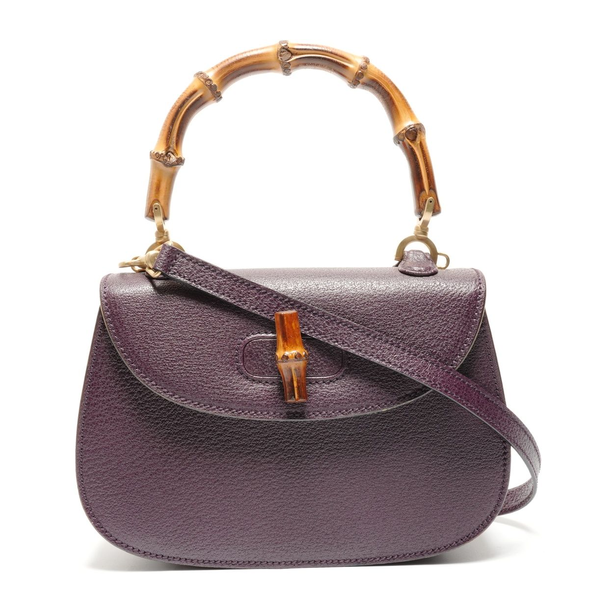 GUCCI グッチ ハンドバッグ レザー バンブー スモール 2way【中古