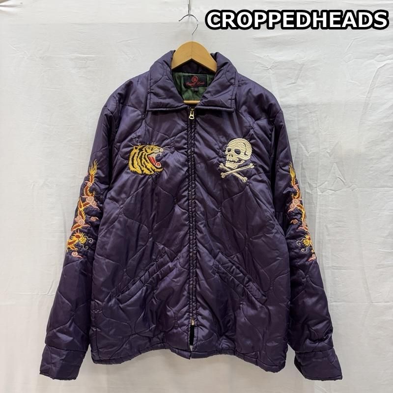 クロップドヘッズ ベトジャン デザイン スカル タイガー 刺繍