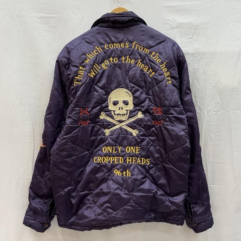 クロップドヘッズ ベトジャン デザイン スカル タイガー 刺繍