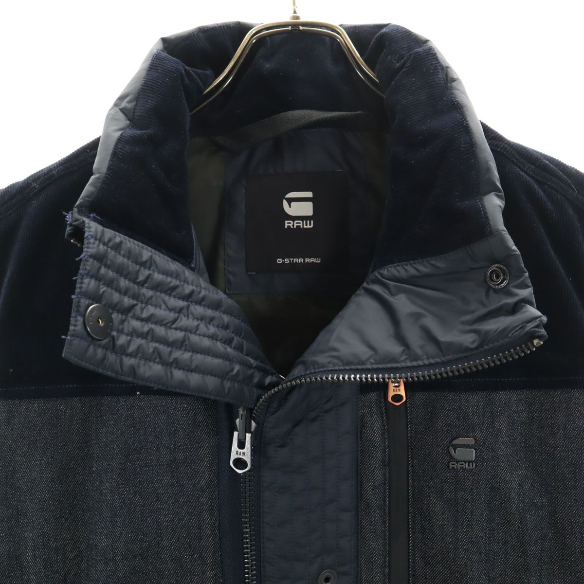 G-STAR RAW ジースターロウ 中綿ベスト L ネイビー系 メンズ 古着 