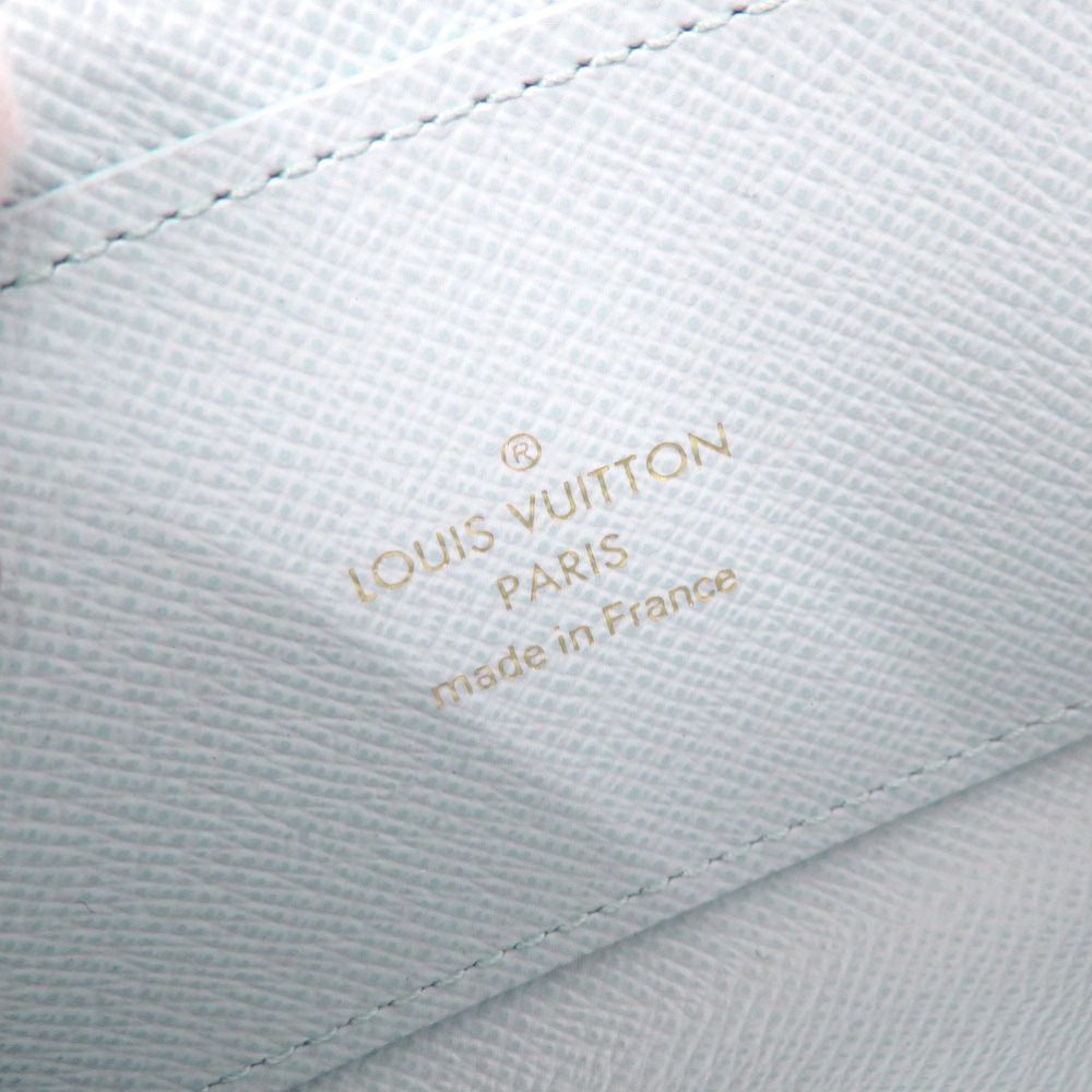 新品同様 ルイ ヴィトン ポルトクレ ノア モノグラム M83612 IC ブルー