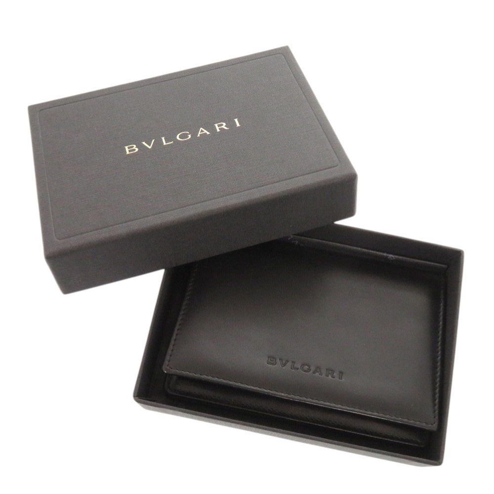 ブルガリ レザー ブラック カードケース 名刺入れ 黒 1789 BVLGARI