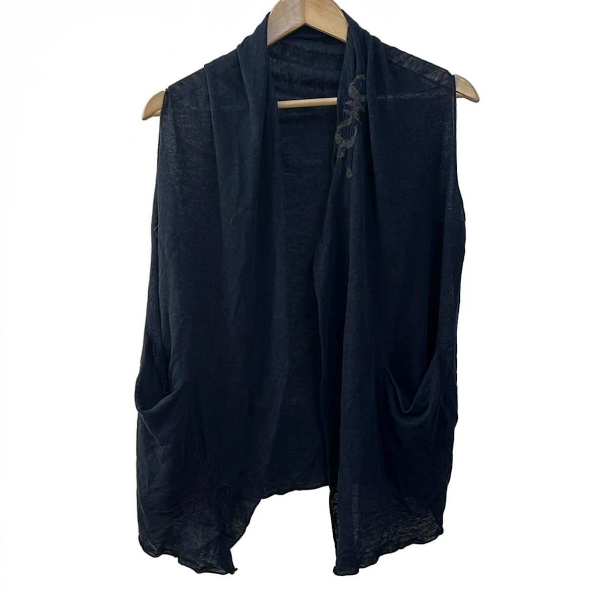 JURGEN LEHL(ヨーガンレール) ベスト レディース - ダークネイビー