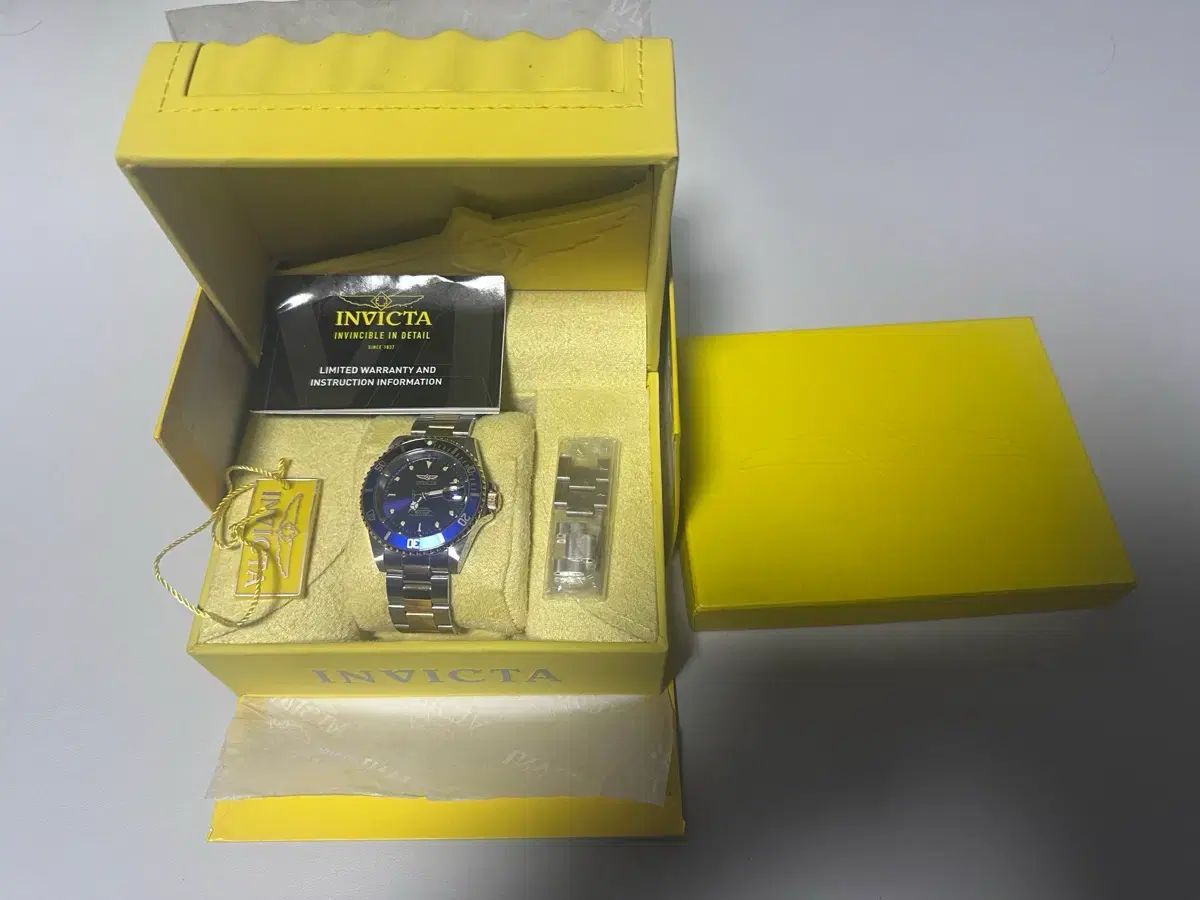 INVICTA ブルー ダイバー オートマティック時計 フルセット