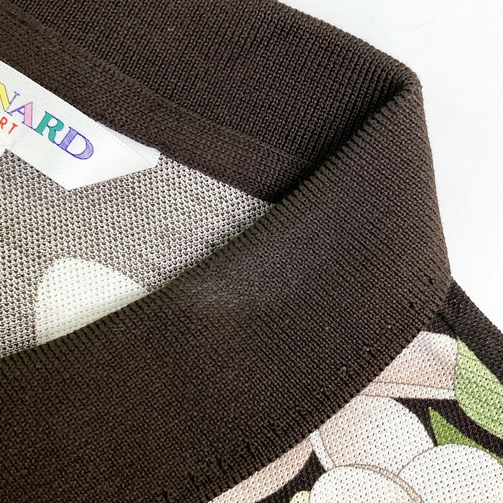 サイズ：38 LEONARD SPORT レオナール スポーツ ハーフジップ 半袖