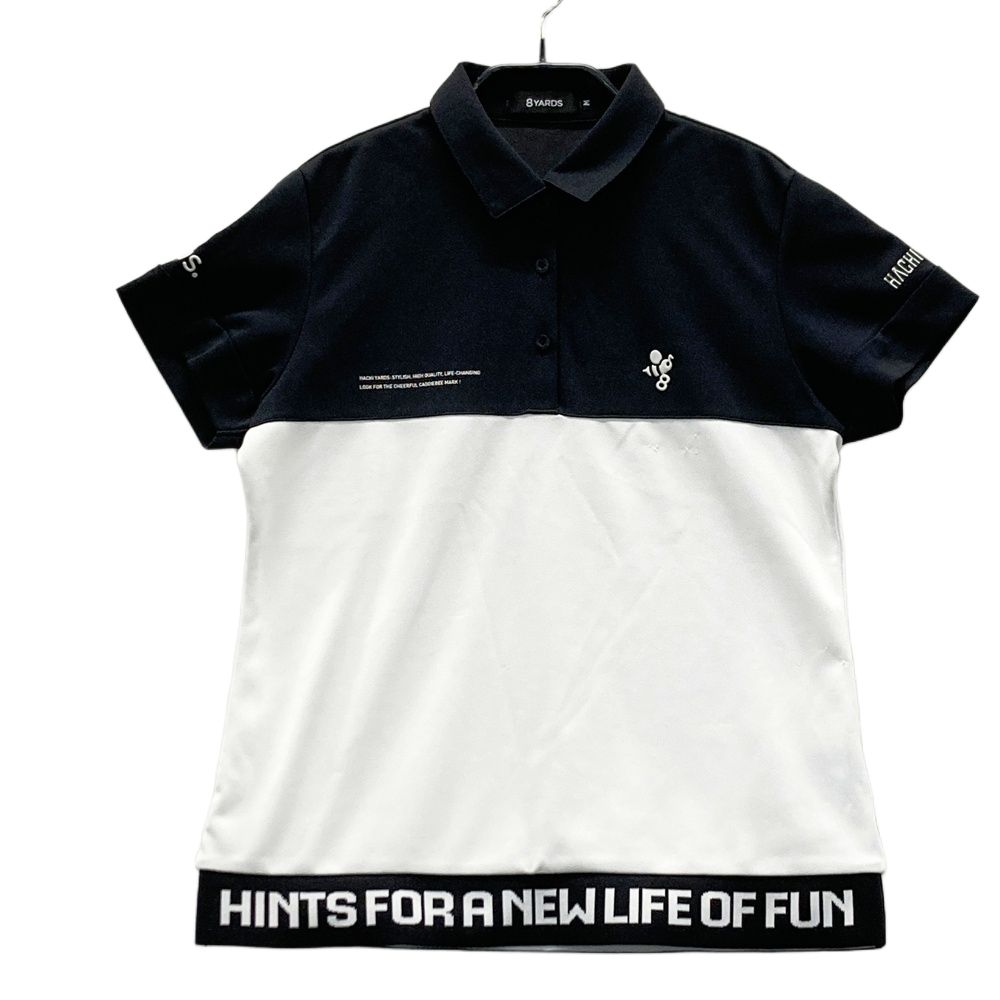 サイズ：M 8YARDS ハチヤーズ 半袖ポロシャツ ブラック系