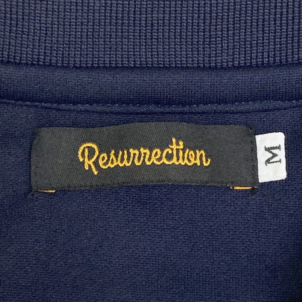 サイズ：M RESURRECTION レザレクション 半袖ポロシャツ 切替総柄