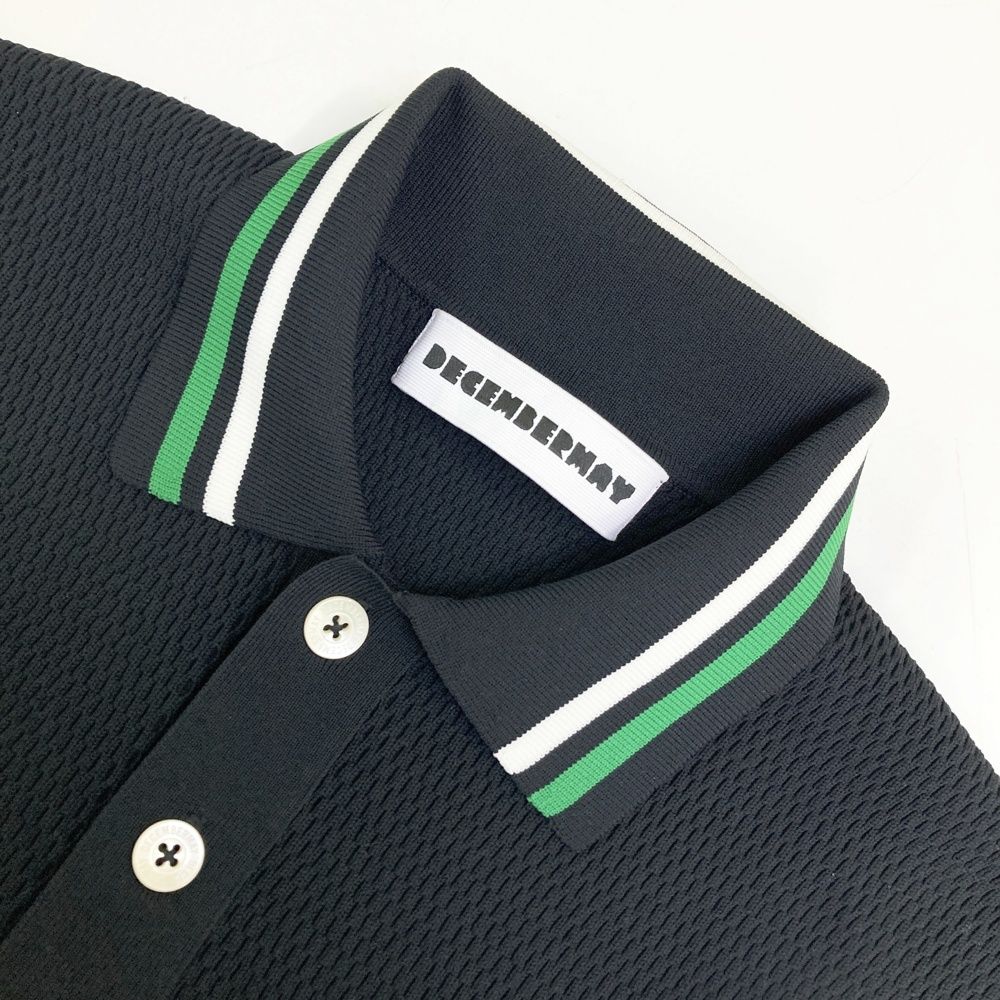 サイズ：M DECEMBERMAY ディセンバーメイ 半袖ポロシャツ ニット