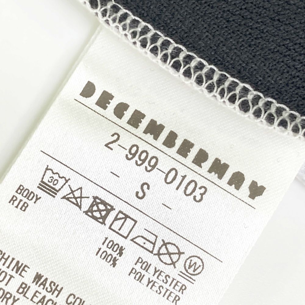 サイズ：S DECEMBERMAY ディセンバーメイ 半袖ポロシャツ ホワイト系