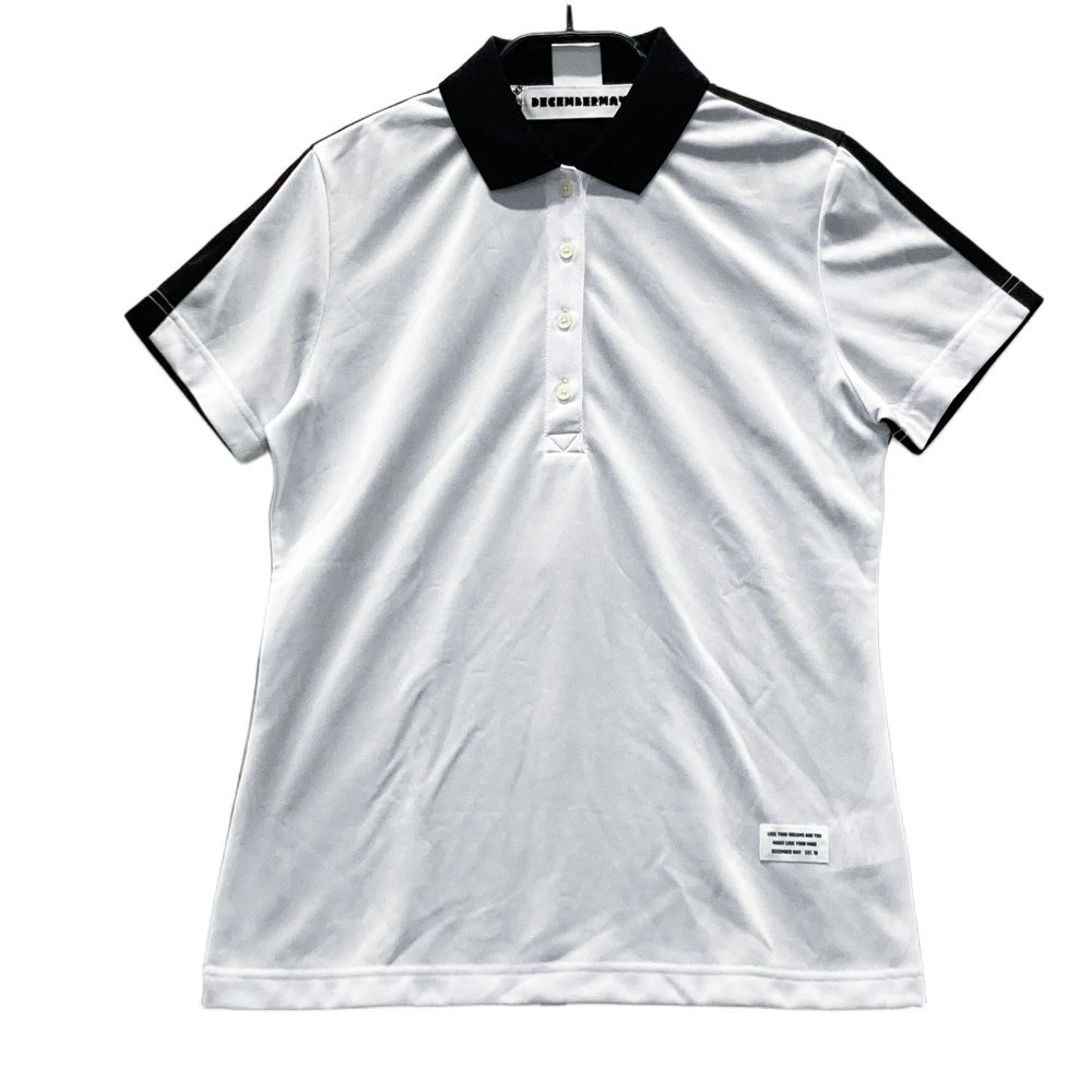サイズ：S DECEMBERMAY ディセンバーメイ 半袖ポロシャツ ホワイト系
