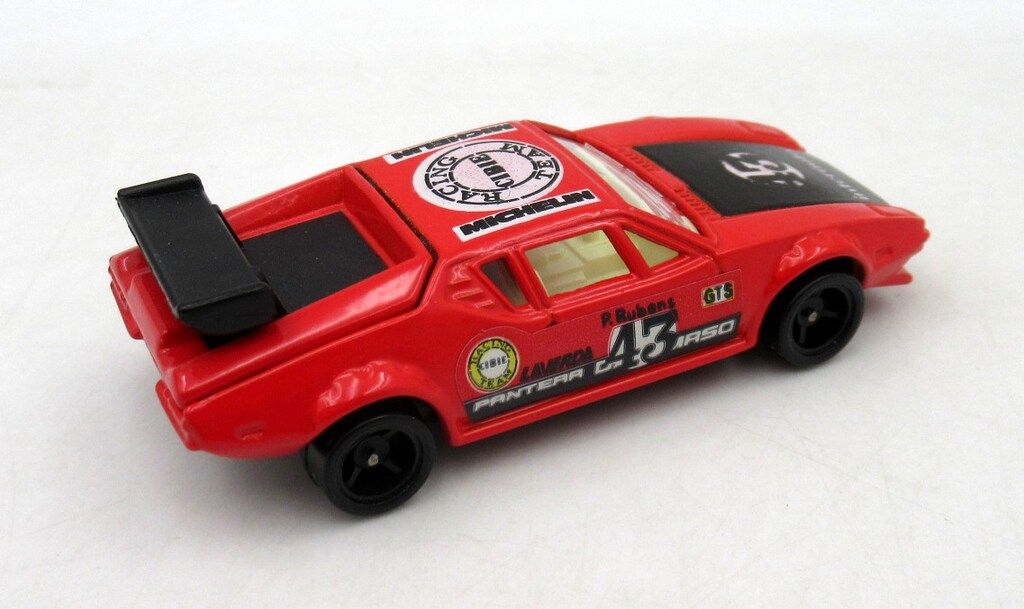 トミー トミカ青箱日本製 デ トマソ パンテーラ レーシング/朱赤