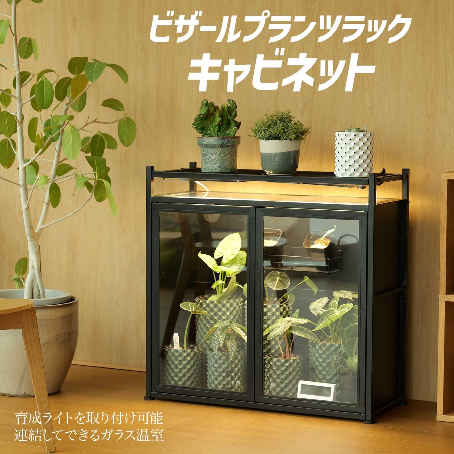 【引取限定】美品 屋外室内温室 ガラス温室 ＋おまけ キャスター付／ 折りたたみ式 ガラス温室 家庭用 SQU-600 受注生産品