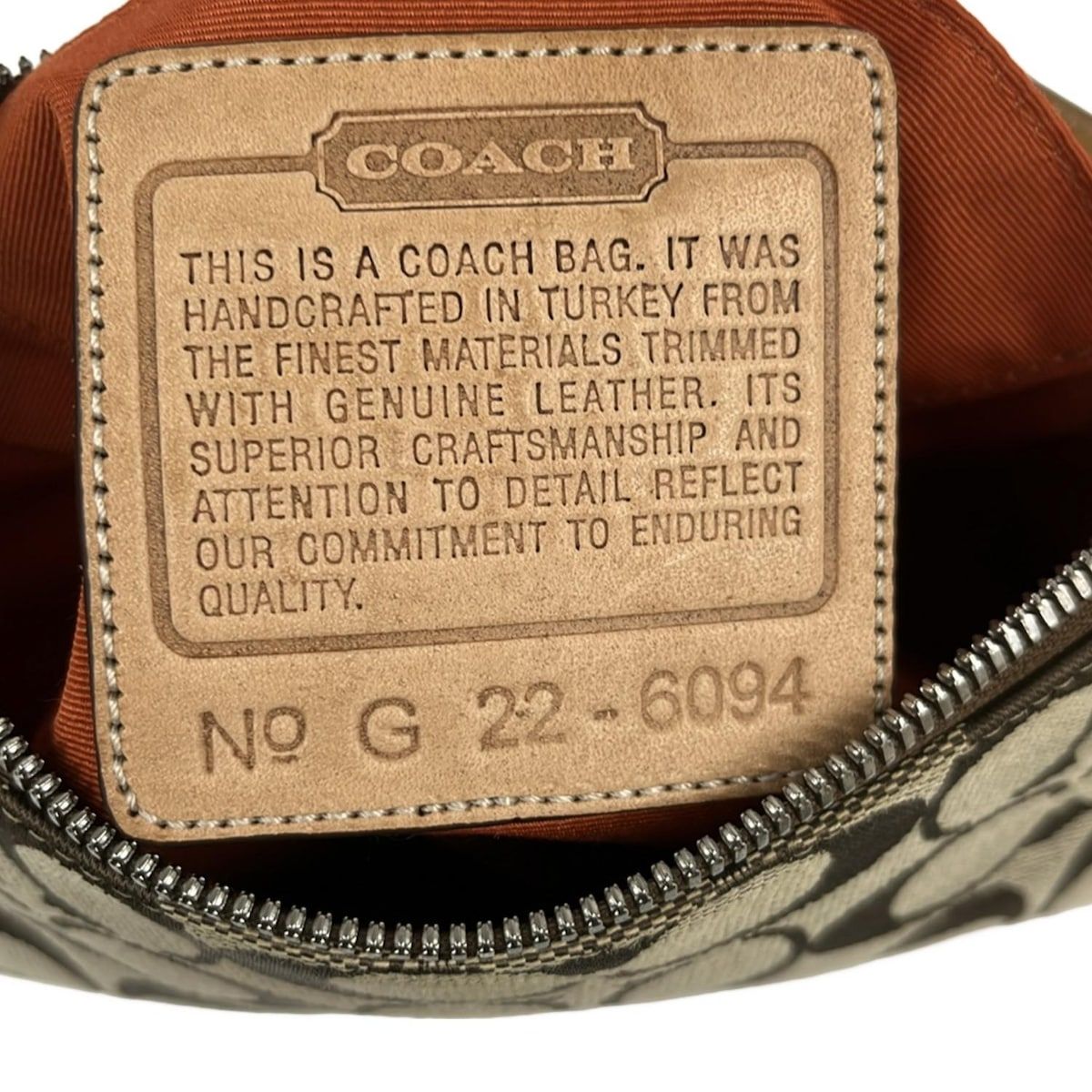 COACH(コーチ) ハンドバッグ シグネチャーデミポーチ 6094 カーキ