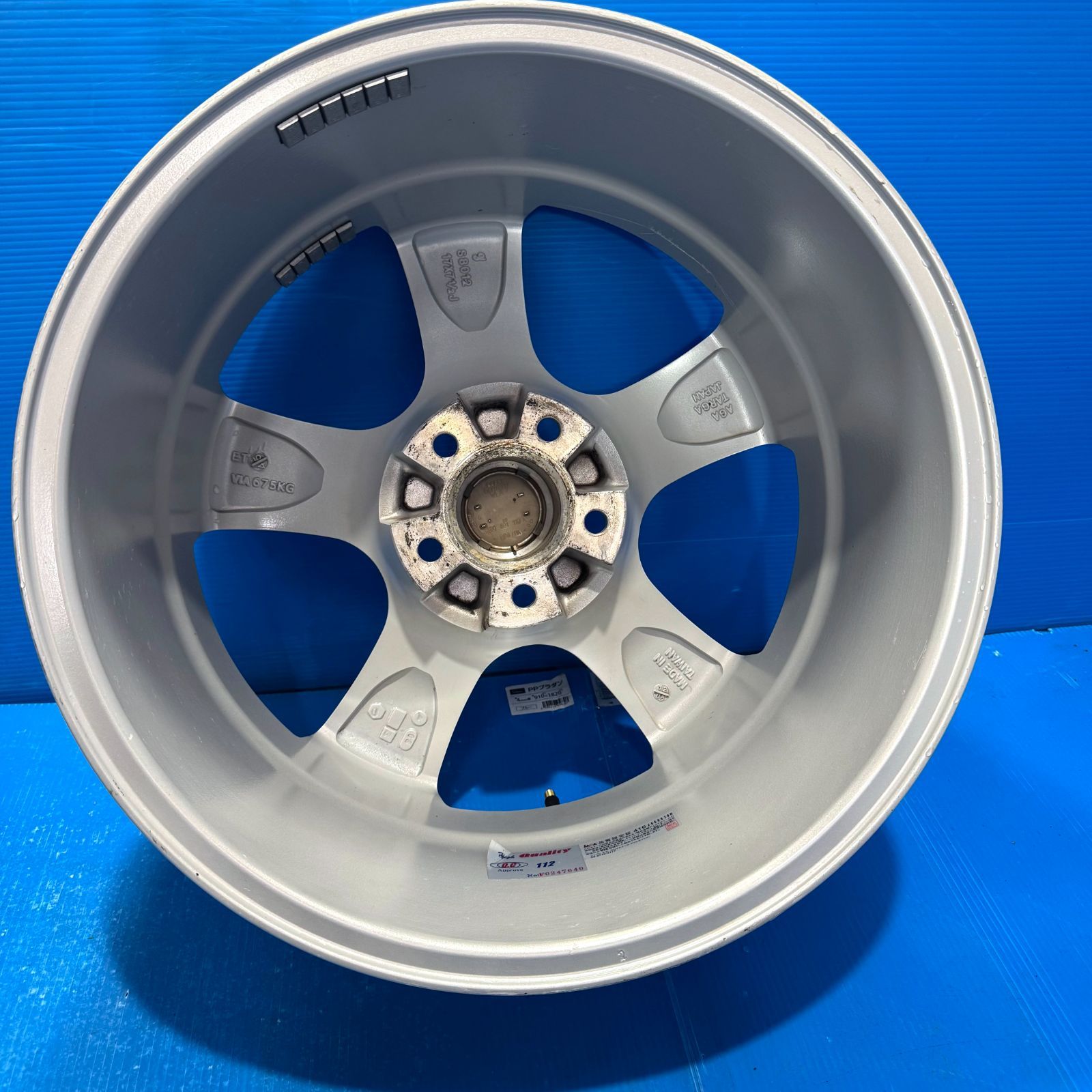 アウディ専用 AGA 17in 7.5J +45 PCD112 4本 A4 A6 Q2 Q3 純正ボルト