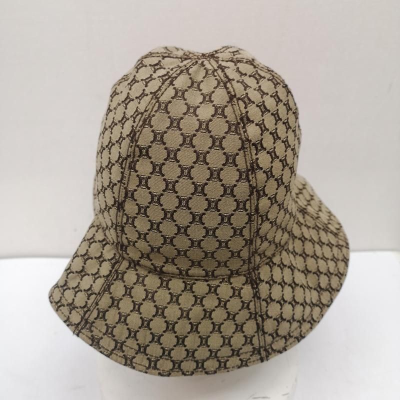【新品】CELINE トリオンフ マカダム柄 総柄 バケハ バゲットハット セリーヌ マカダム トリオンフ バケット ハット レディース - ISItems