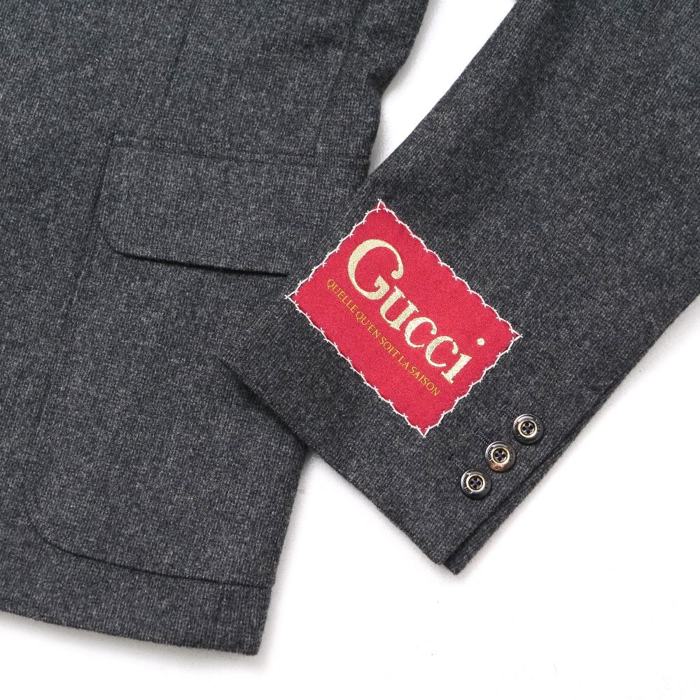 □美品□GUCCI グッチ テーラードジャケット サイズ7-46R ブレザー