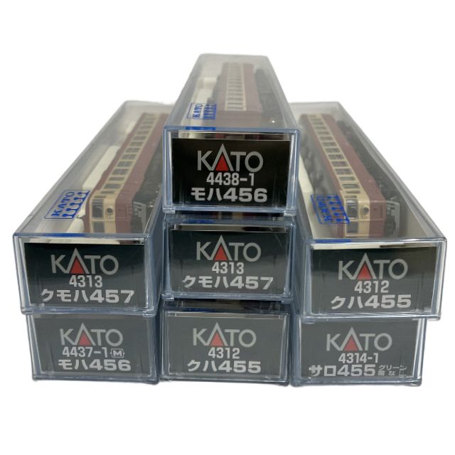  KATO 455系 457系 急行形 グリーン 赤 7両 おまとめ クハ クモハ サロ モハ 4312 4313 4314 4437 4438 鉄道模型 良好 その他 鉄道玩具