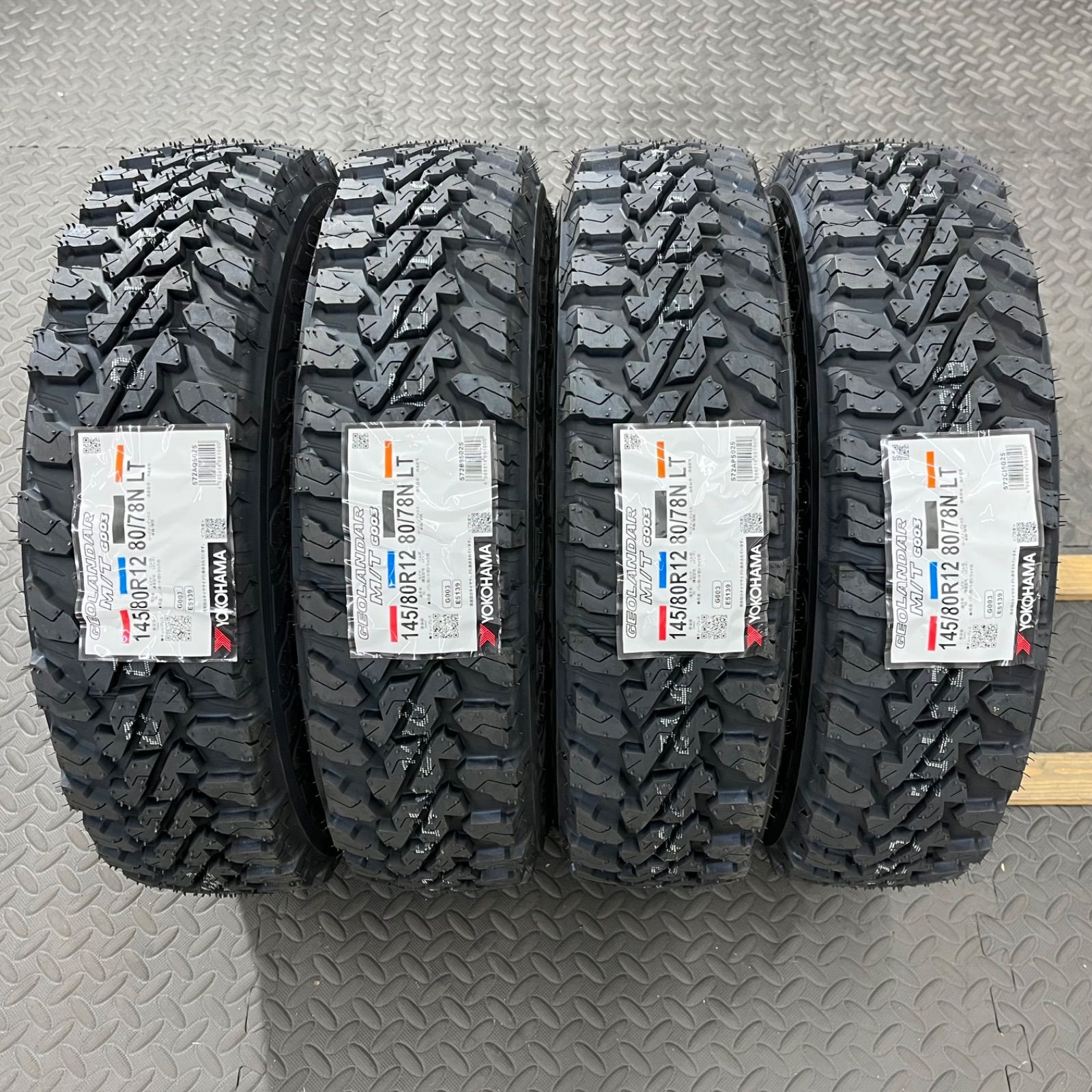 26年製 新品タイヤ 145/80R12 80/78N LT ヨコハマ ジオランダーM/T