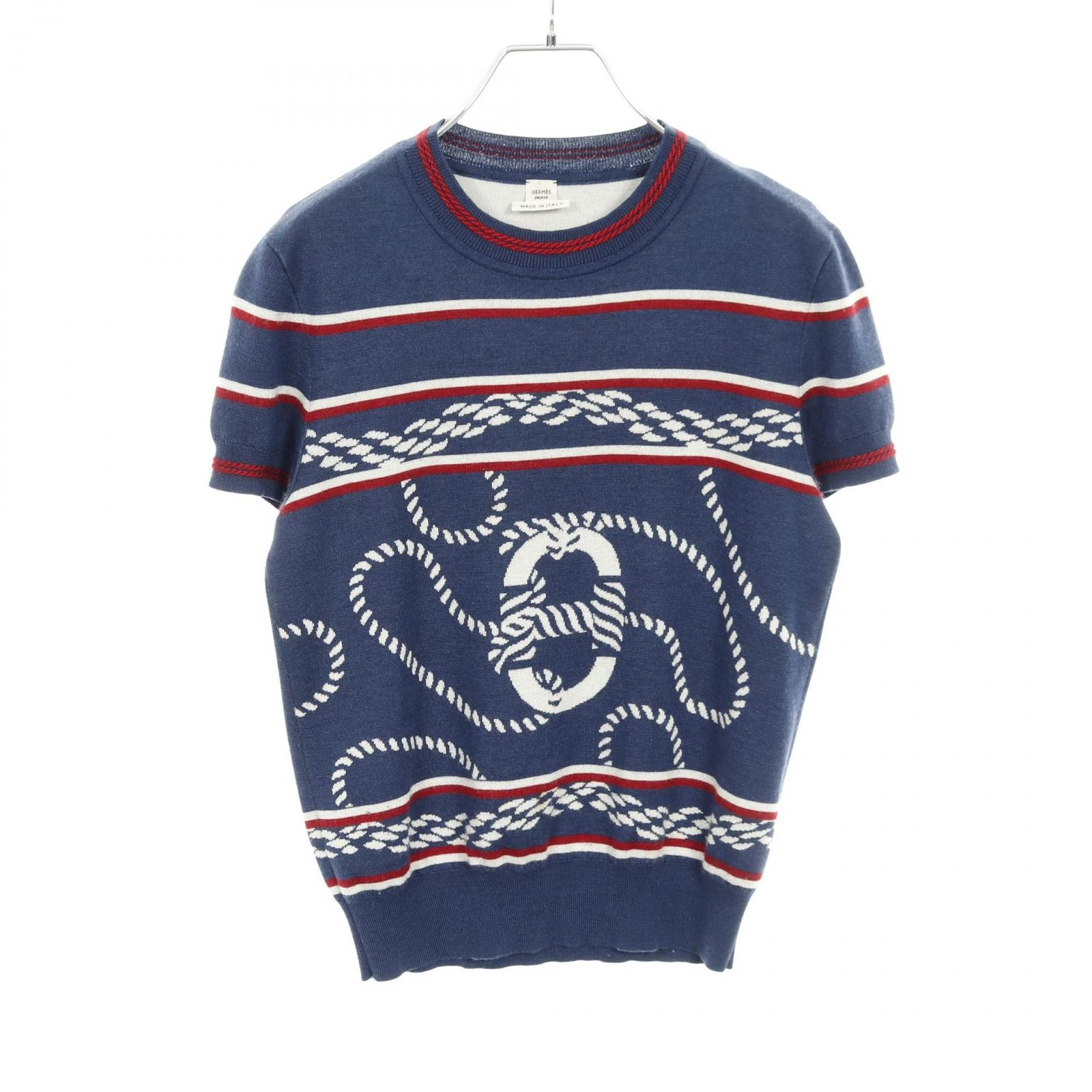 エルメス HERMES ニット カノエ シェーヌダンクル 3E2615D4 カシミヤ 