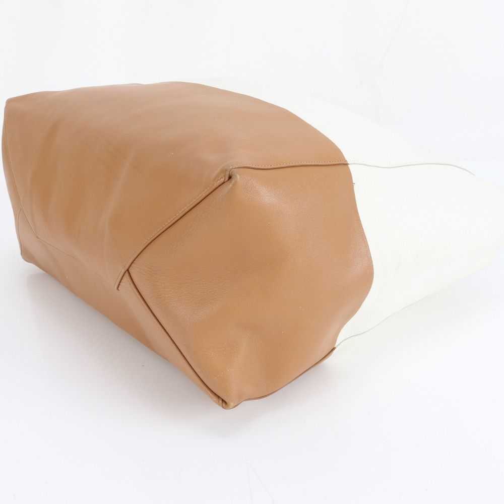 美品 セリーヌ ホリゾンタル カバ レザー トート バッグ 肩掛け