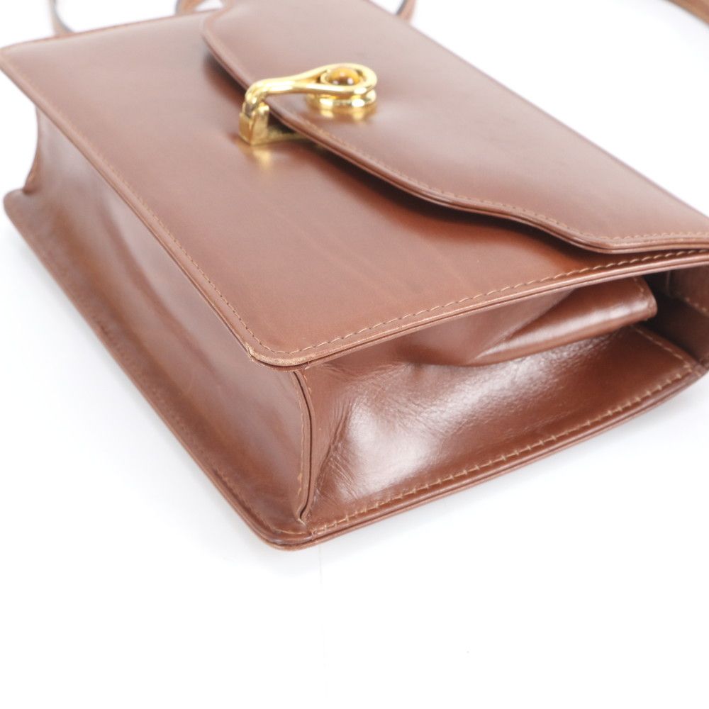 美品 ヴィンテージ オールドグッチ レザー 2WAY ショルダーバッグ 斜め