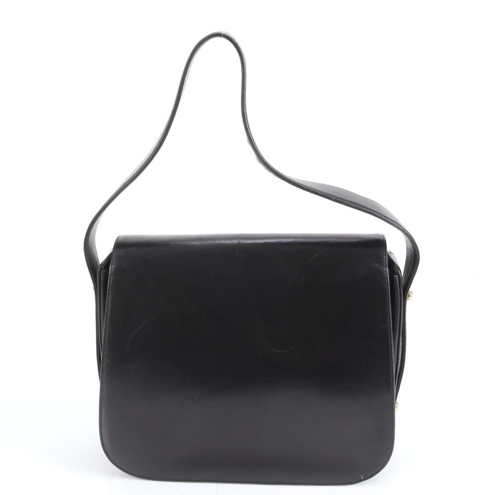 美品 ヴィンテージ オールドグッチ GG 金具 レザー ショルダーバッグ