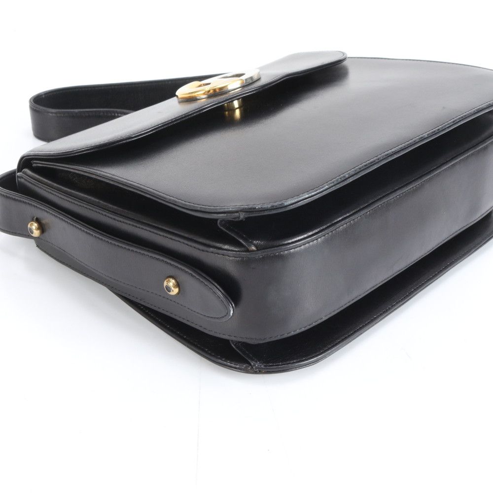 美品 ヴィンテージ オールドグッチ GG 金具 レザー ショルダーバッグ