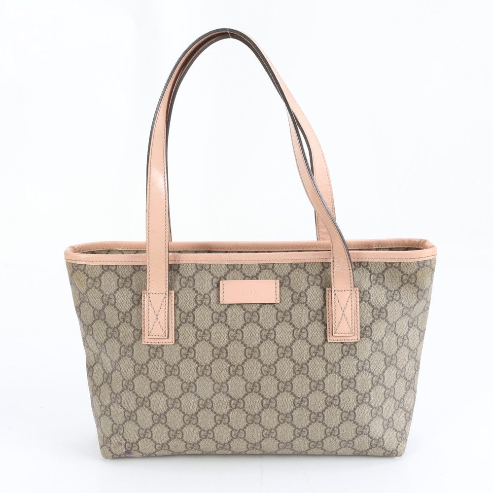 グッチ GG スプリーム 211138 レザー トート バッグ 肩掛け ショルダー